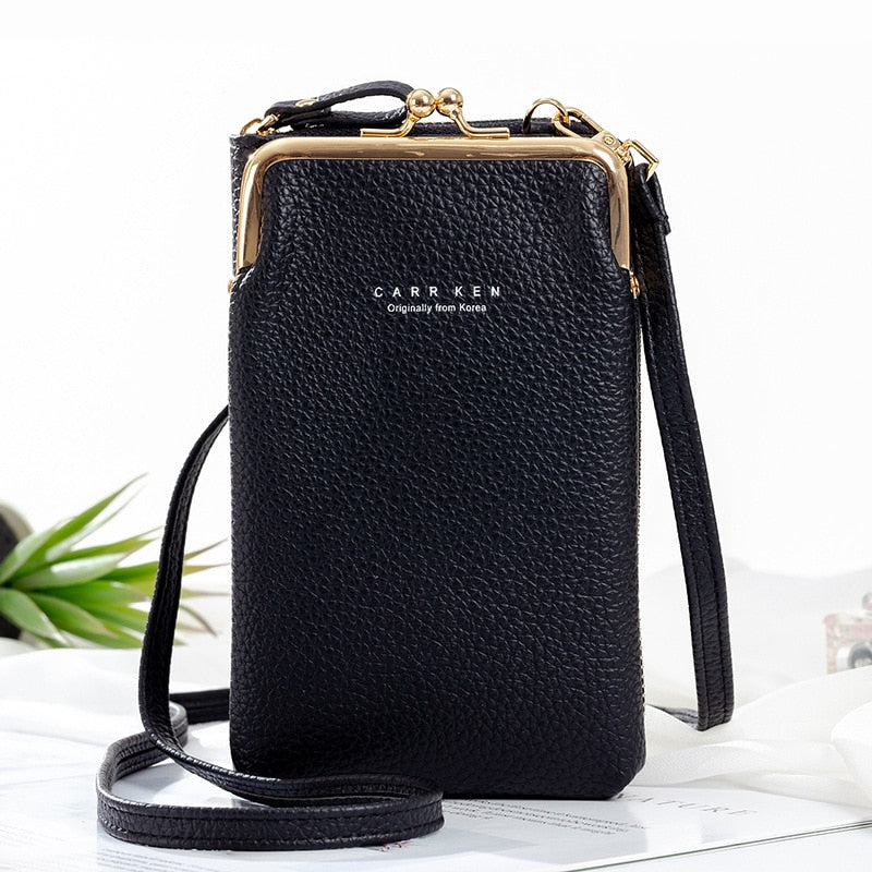 COMPRE 1 E LEVE 2 - Bolsa Crossbody de couro Crystal