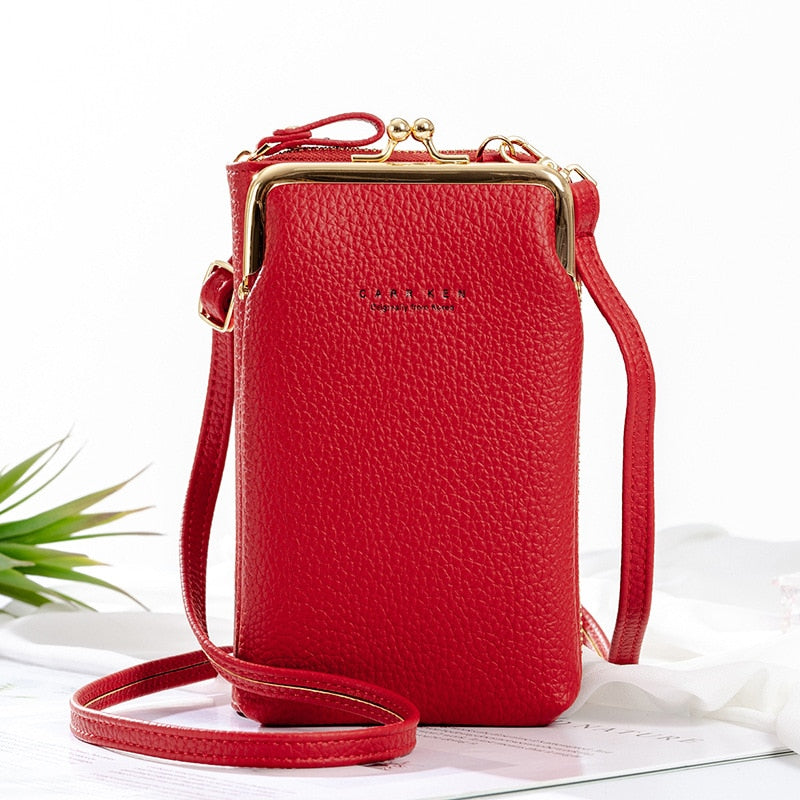 COMPRE 1 E LEVE 2 - Bolsa Crossbody de couro Crystal